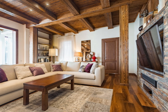 Soffitto con travi
