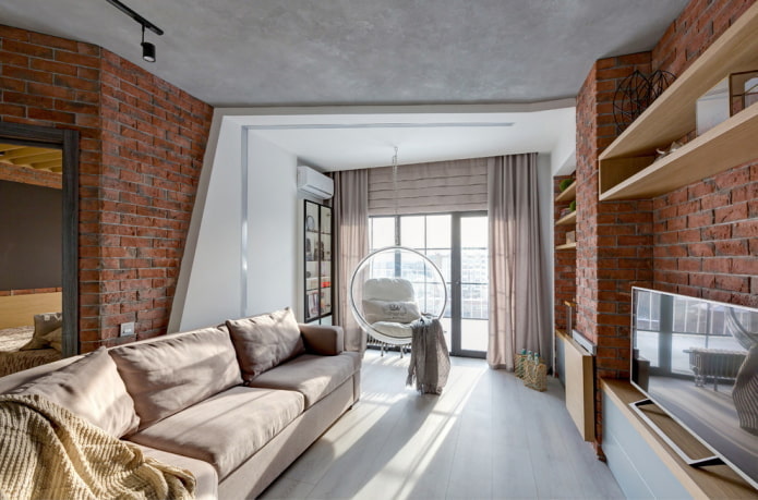 Pareti in mattoni, soffitto in cemento