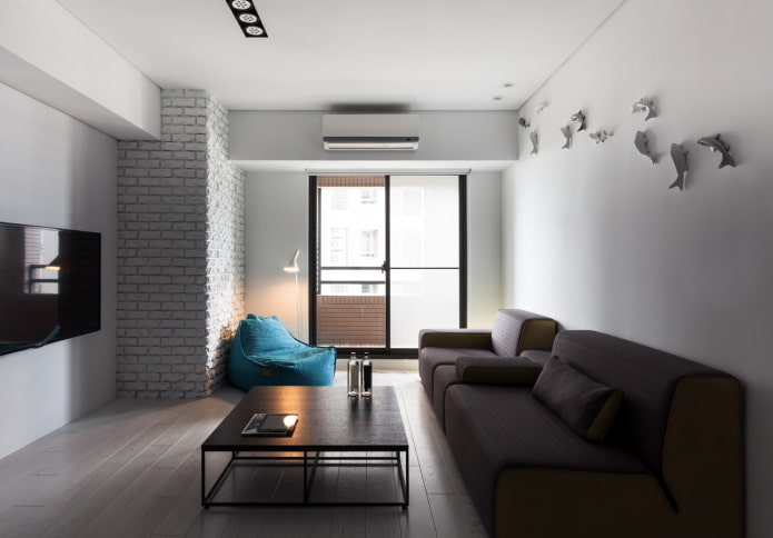 mobili per il soggiorno in stile minimalista