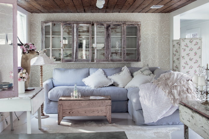 carta da parati e soffitto in legno