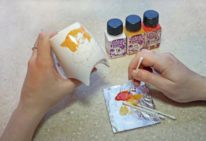 Dipingere una tazza