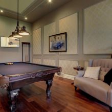 Interno della sala da biliardo in casa: regole di design, foto-4