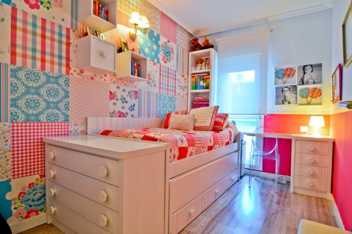 carta da parati patchwork