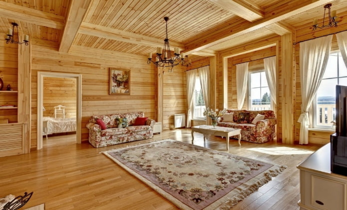 casa di tronchi in stile russo