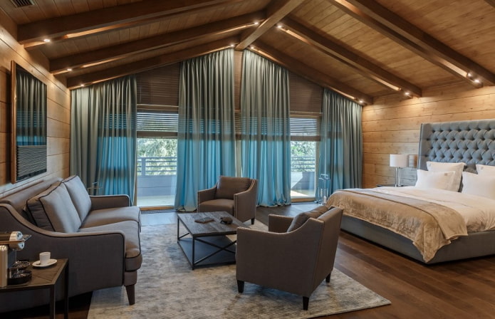 casa in tronchi in stile chalet