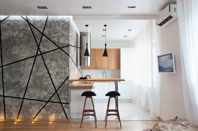 Dividere la cucina dal soggiorno con un bancone bar