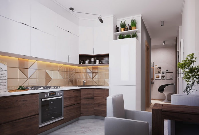 cucina in un appartamento di 40 mq.