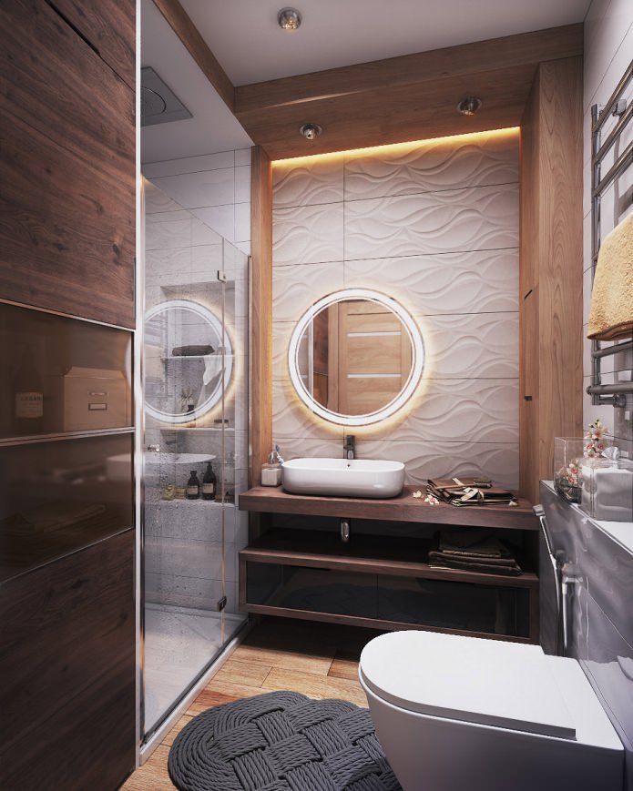 bagno in un appartamento di 40 mq.