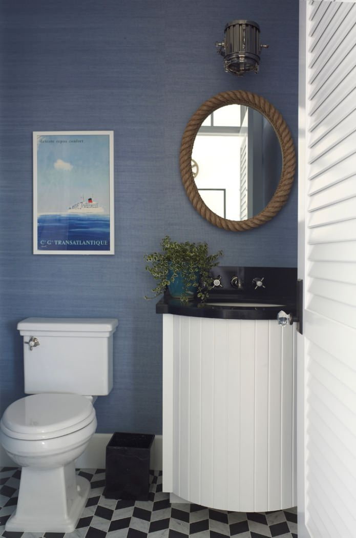Stile marino in bagno