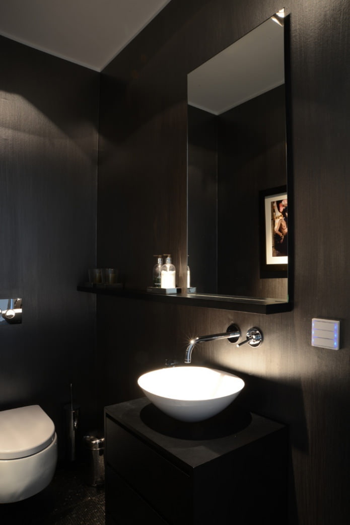 WC nei toni del nero