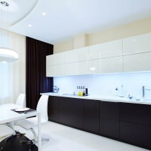 Interni nei toni del bianco e del nero: caratteristiche del design, 60 foto-1