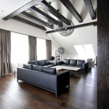 Interni in bianco e nero: caratteristiche del design, 60 foto-9