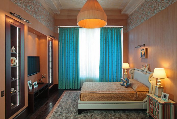 Interno turchese e pesca