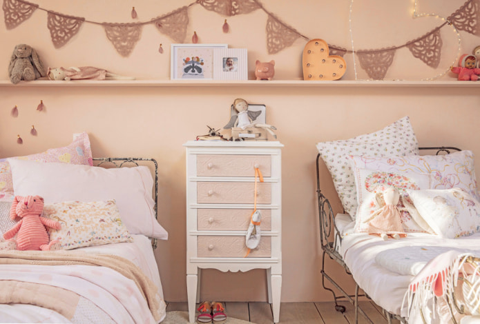 Shabby chic nella cameretta dei bambini