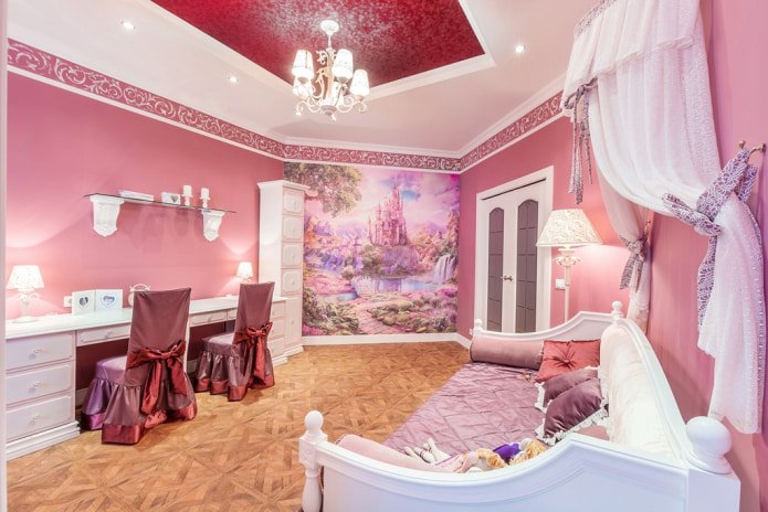 cameretta rosa per bambini