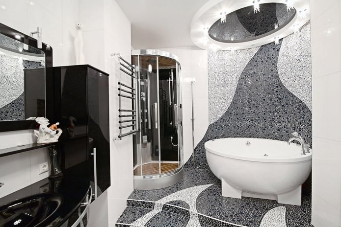 interno bagno in stile moderno