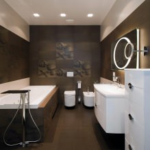 Interni del bagno in stile moderno: 60 migliori foto e idee di design-2