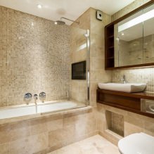 Arredo bagno in stile moderno: 60 migliori foto e idee per il design-5