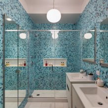 Arredo bagno in stile moderno: 60 migliori foto e idee per il design-7