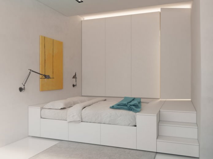 letto nascosto nel pavimento