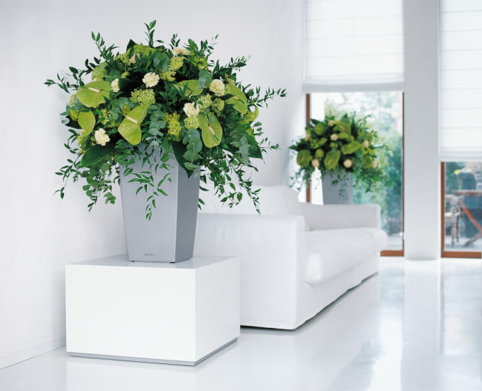 bouquet artificiale in vaso