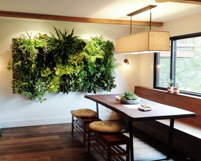 phytowall di piante artificiali
