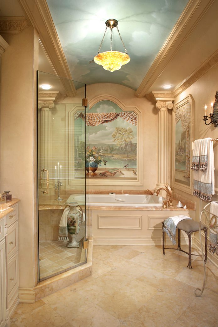 affresco nel bagno