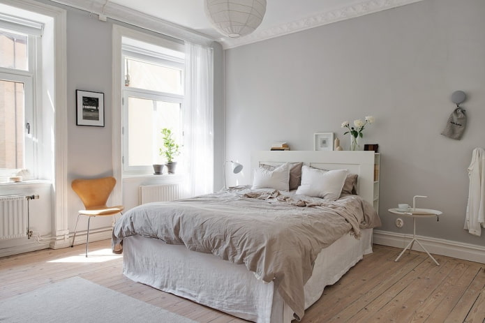 Stile scandinavo in camera da letto