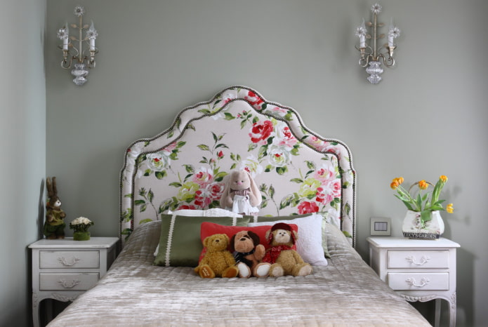 letto per bambini con testiera morbida