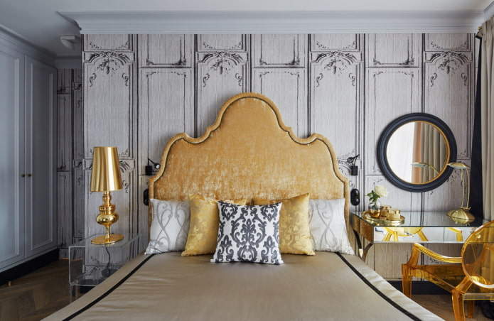 letto in stile neoclassico