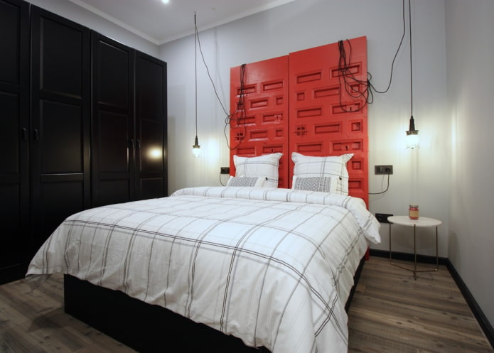 camera da letto in stile loft