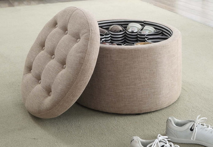 pouf portascarpe
