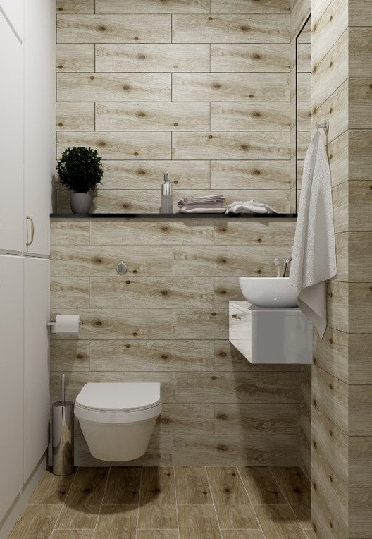 stucco per piastrelle in legno per interni