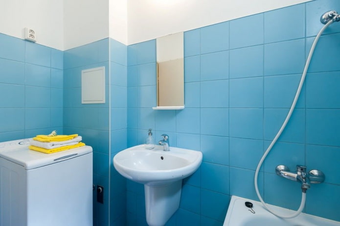 colori delle fughe per piastrelle blu