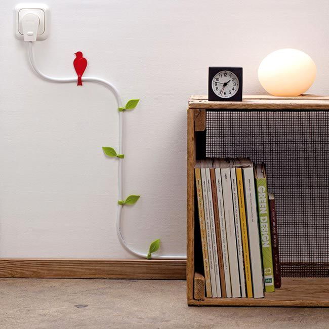 decorare i cavi della TV