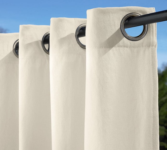 come lavare le tende con gli anelli