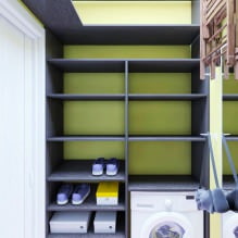 Un ottimo esempio di come organizzare una cucina-soggiorno, una camera da letto, una camera per bambini e uno spogliatoio in 44 metri-1
