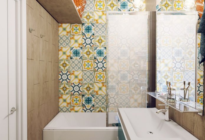progetto di un bagno combinato 3,82 mq.