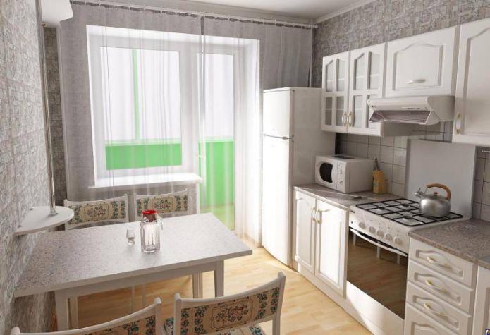design della carta da parati per una piccola cucina