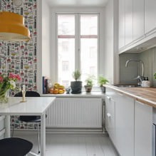 Come scegliere la carta da parati per una piccola cucina?-15