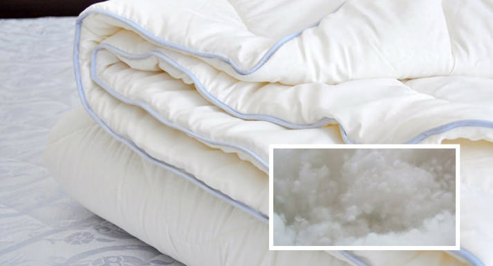 coperta con imbottitura in fibra di poliestere
