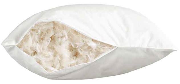 cuscino in piuma per un bambino