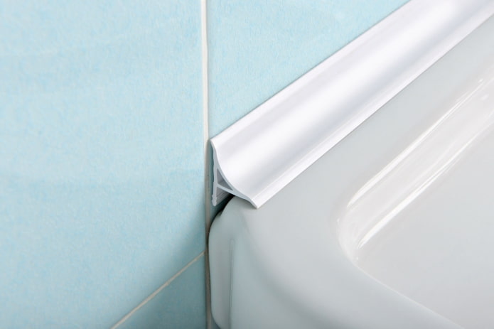 battiscopa in plastica per vasca da bagno