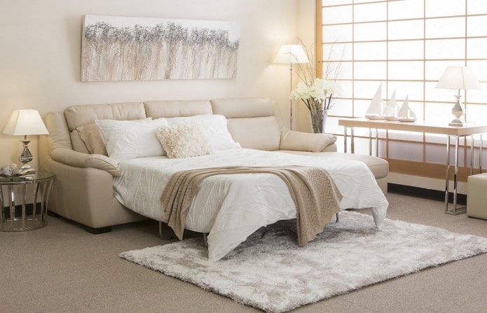 divano con letto pieghevole