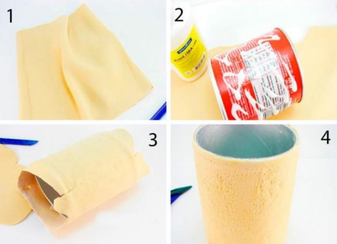 fasi di creazione di un portamatite
