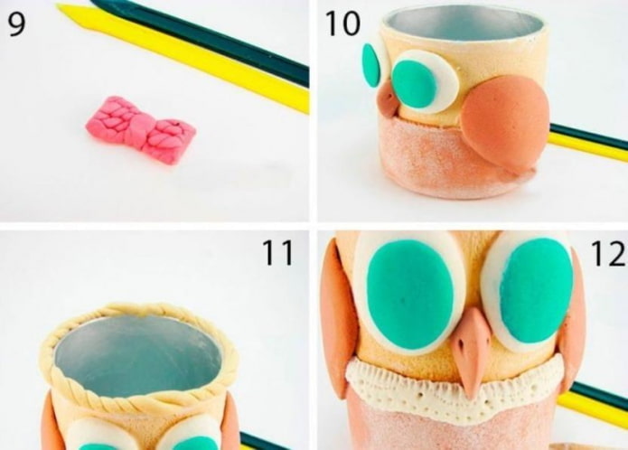 fasi di creazione di un portamatite