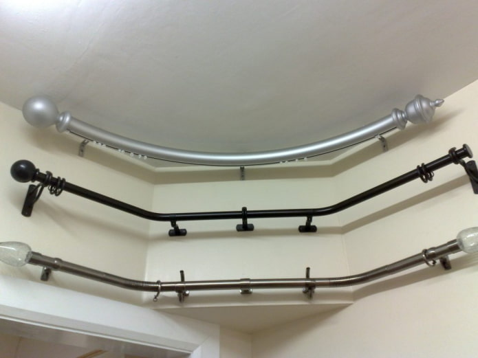 Cornice tubolare semicircolare
