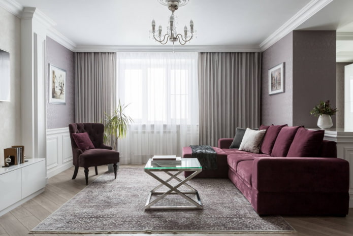 soffitto teso nel soggiorno