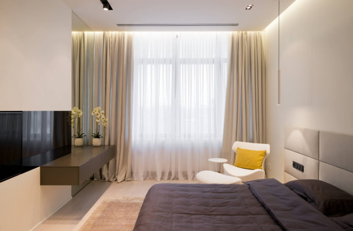 illuminazione a soffitto in camera da letto