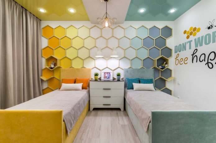 soffitto teso nella cameretta dei bambini